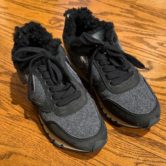 VOILE BLANCHE JULIA FUR SNEAKER BLACK SUEDE size 38 - Picture 4 of 14